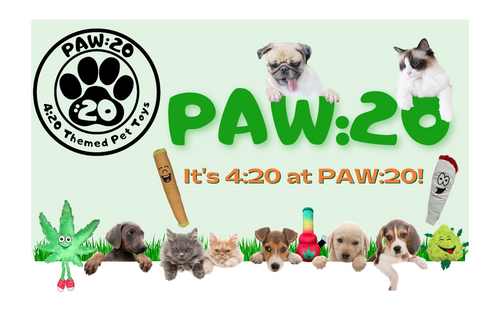 Funny 420 Weed Themed Pet Toys from PAW:20